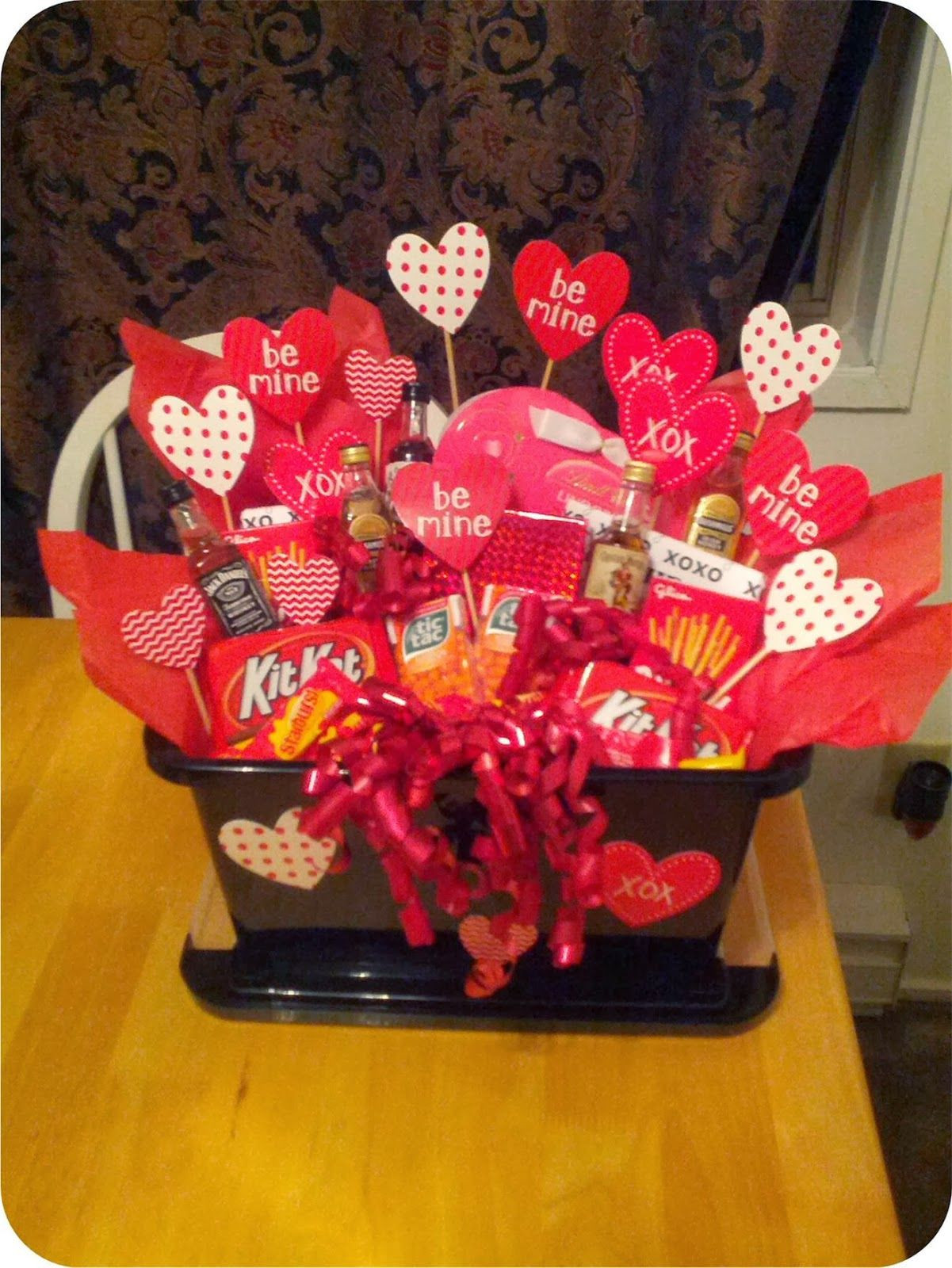 Valentines Gift Basket Ideas
 A Valentine s basket for him Create your own custom t