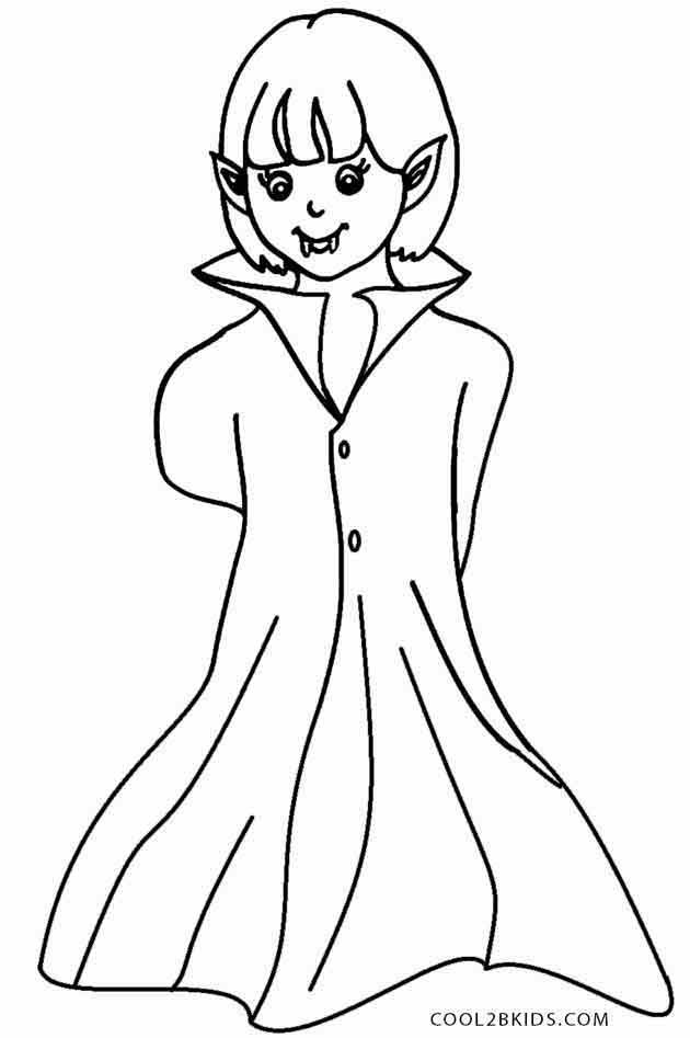 Vampire Coloring Pages
 Printable Vampire Coloring Pages For Kids