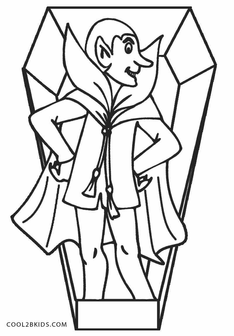 Vampire Coloring Pages
 Printable Vampire Coloring Pages For Kids