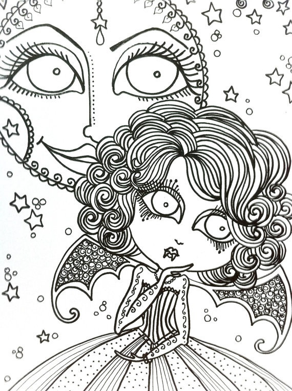 Vampire Girl Coloring Pages
 VAMPIRE Coloring Book for you to Color lots of by