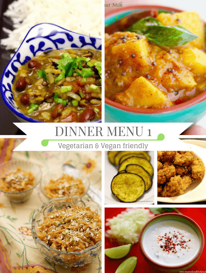 Vegetarian Dinner Party Menu Ideas
 4 Dinner Ideas with recipes for Diwali