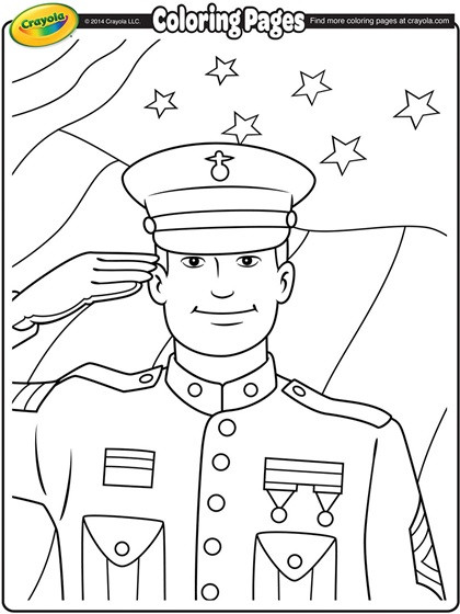 Veterans Day Coloring Pages Printable
 Veterans Day Sol r Coloring Page