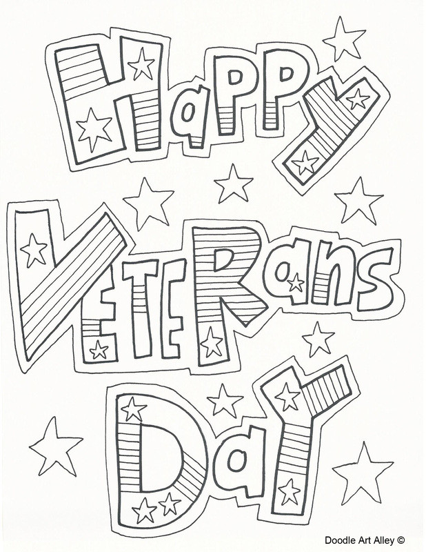 Veterans Day Coloring Pages Printable
 Happy veterans day coloring pages ColoringStar