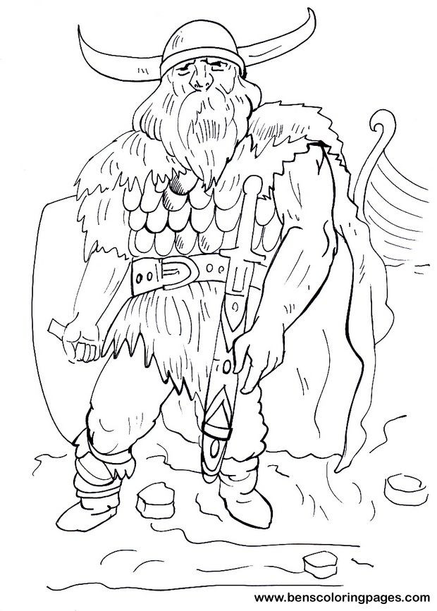 Vikings Coloring Pages
 Viking coloring pages