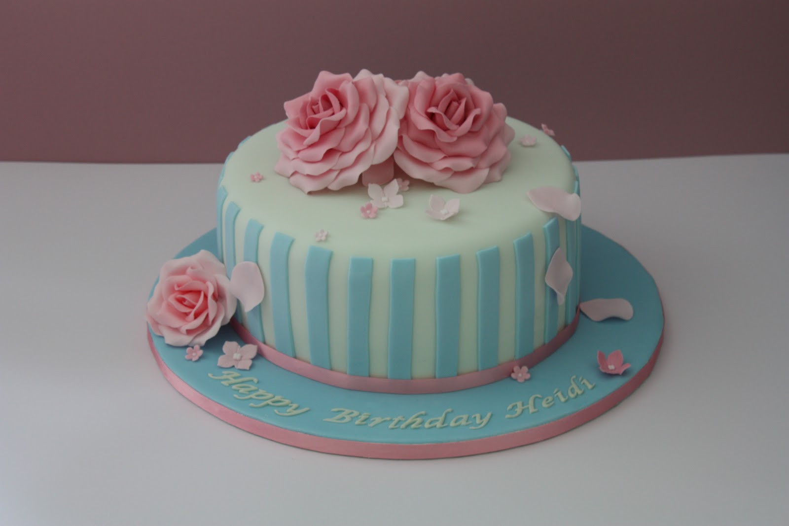 Vintage Birthday Cake
 Tiers & Tiaras Vintage Roses Birthday Cake