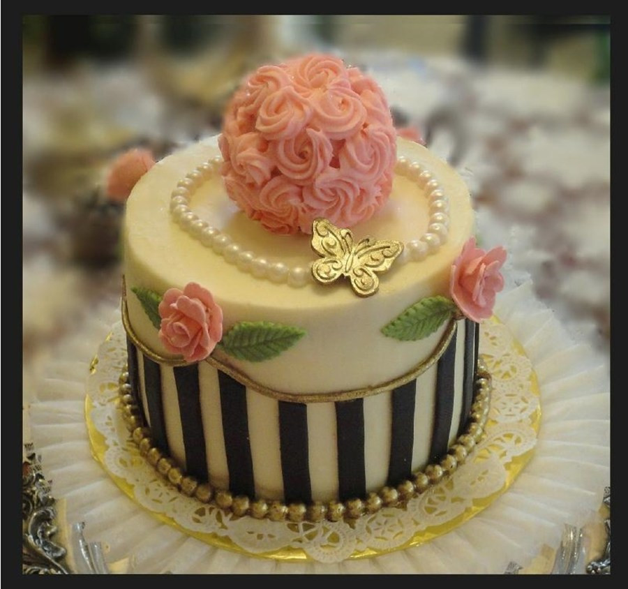 Vintage Birthday Cake
 Vintage Downton Abbey Inspired Birthday Cake CakeCentral