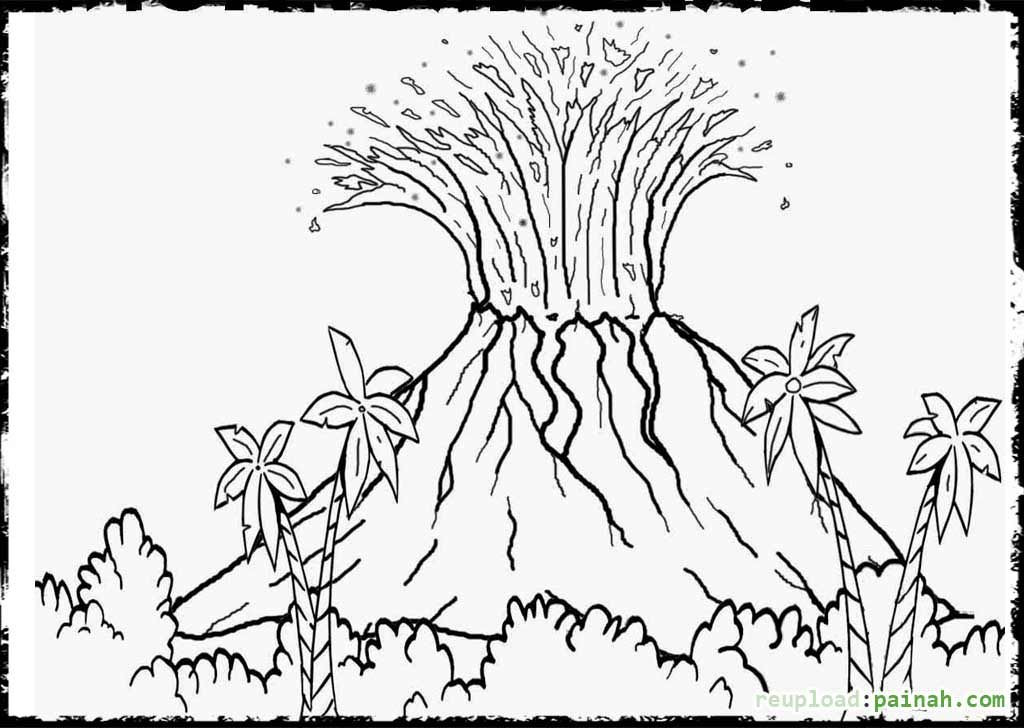 Volcano Coloring Pages
 Printable Volcano Coloring Pages Coloring Home