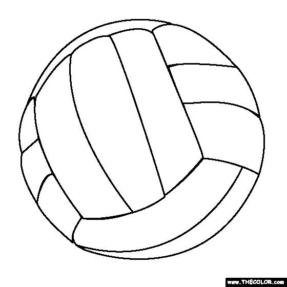 Volleyball Coloring Pages
 Volleyball Coloring Page