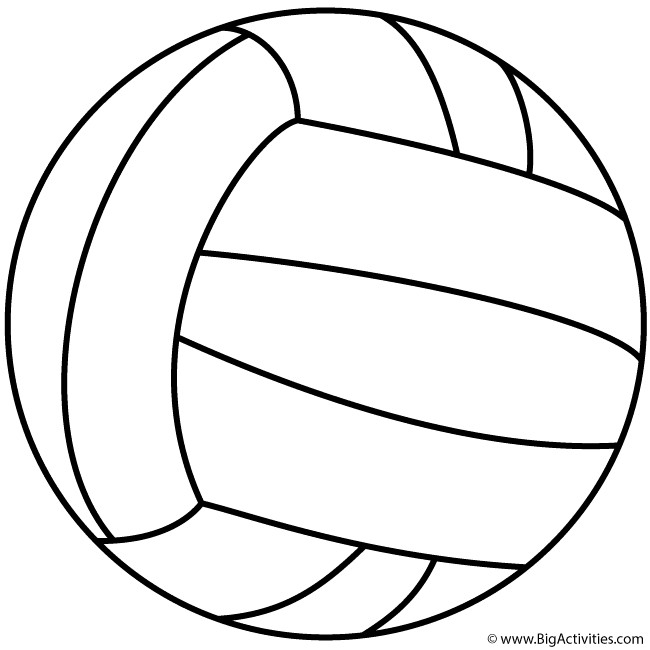 Volleyball Coloring Pages
 Volleyball Coloring Page Sports