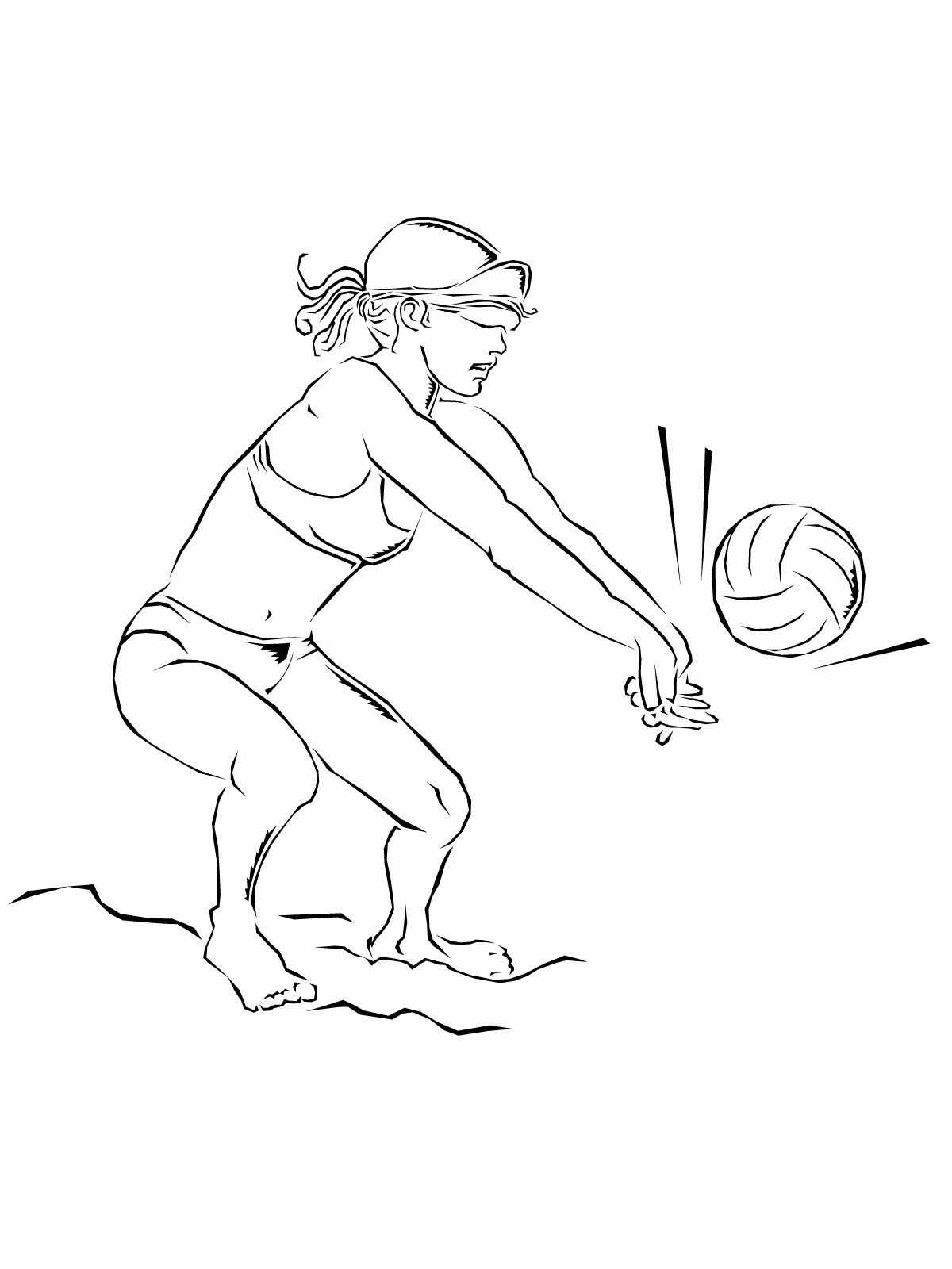 Volleyball Coloring Pages
 Free Printable Volleyball Coloring Pages For Kids
