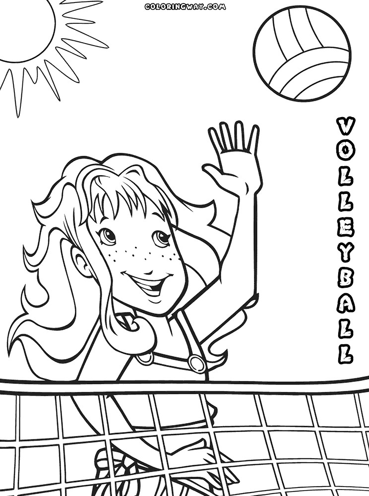 Volleyball Coloring Pages
 Volleyball coloring pages