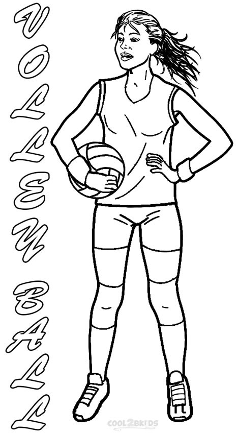 Volleyball Coloring Pages
 Printable Volleyball Coloring Pages For Kids