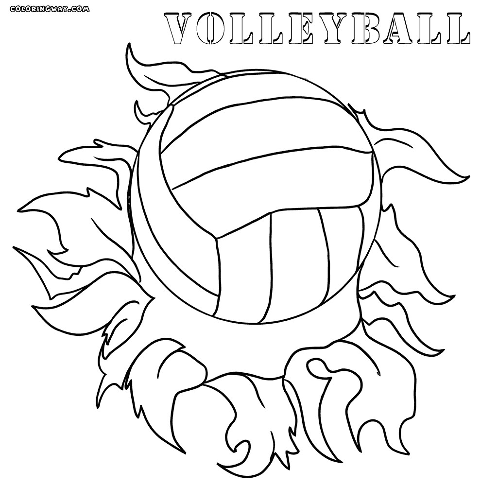 Volleyball Coloring Pages
 Volleyball coloring pages
