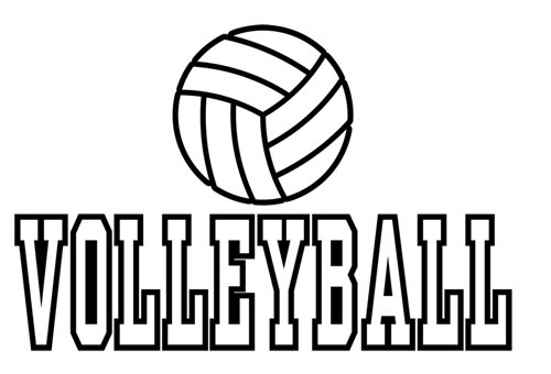 Volleyball Coloring Pages
 Father Scollen School