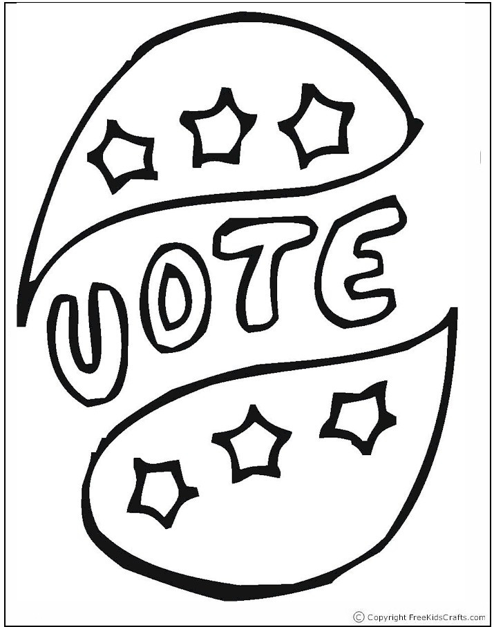 Voting Coloring Pages
 Election Day Coloring Pages