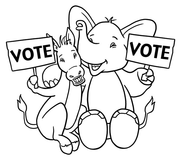 Voting Coloring Pages
 The Elements of an Election CreativePro