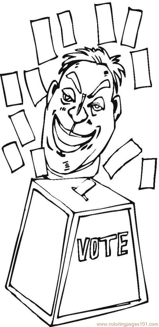 Voting Coloring Pages
 Vote 2 Coloring Page Free Politics Coloring Pages