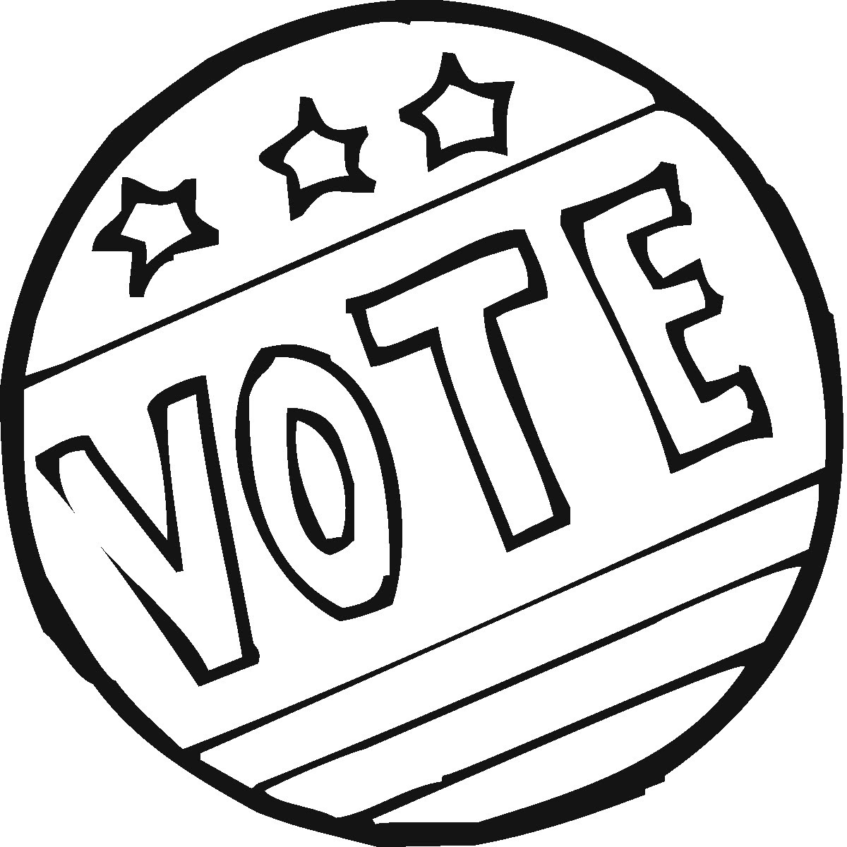 Voting Coloring Pages
 Waunablog February 21 Election Day
