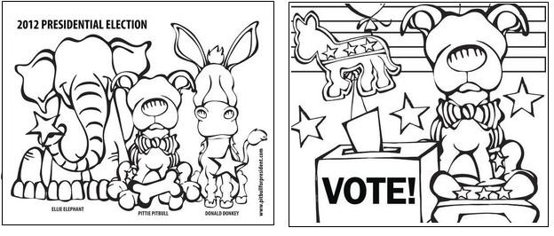 Voting Coloring Pages
 Free Election Day Printables for Dog Lovers and Kids