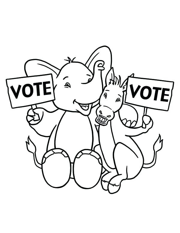 Voting Coloring Pages
 Election Coloring Pages at GetColorings