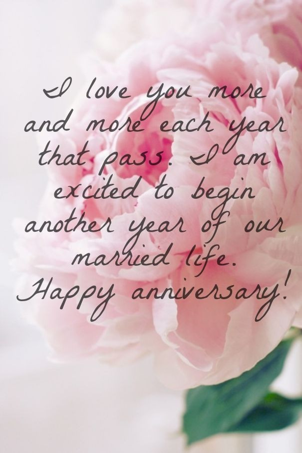 Wedding Anniversary Quote For Wife
 Happy anniversary wishes for husband with love