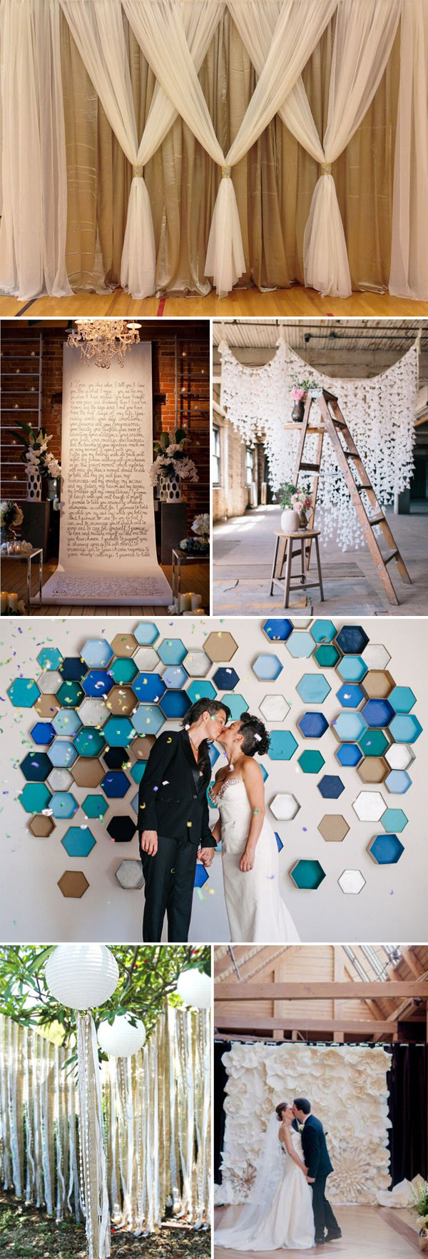 Wedding Backdrop Ideas DIY
 Top 20 Unique Backdrops For Wedding Ceremony Ideas