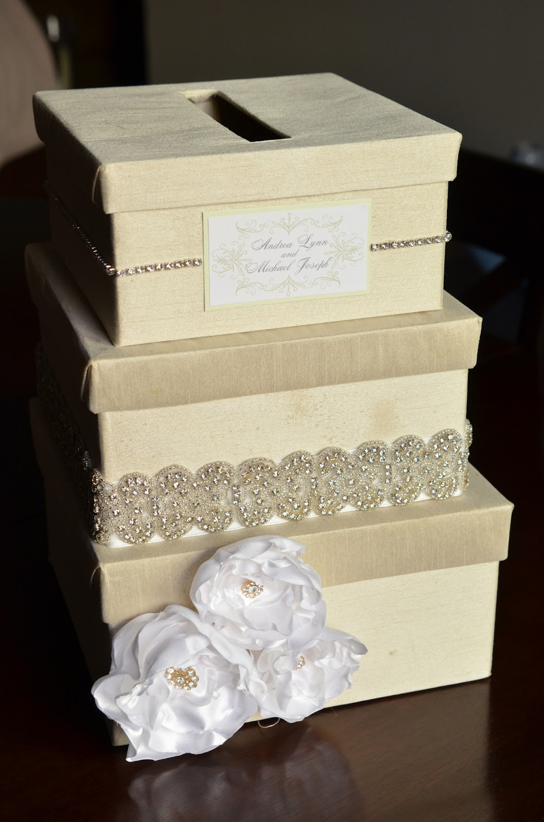 Wedding Card Boxes DIY
 DIY Wedding Card Box Tutorial Andrea Lynn HANDMADE