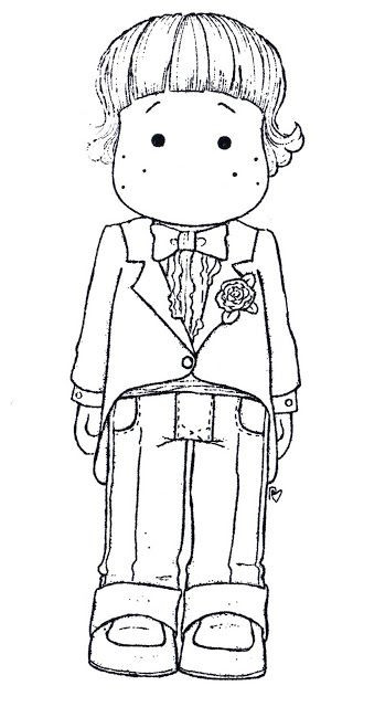 Wedding Coloring Pages For Boys
 1000 images about Digital stamps magnolia on Pinterest