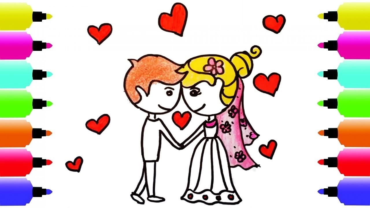 Wedding Coloring Pages For Boys
 Coloring Wedding Bride and Groom