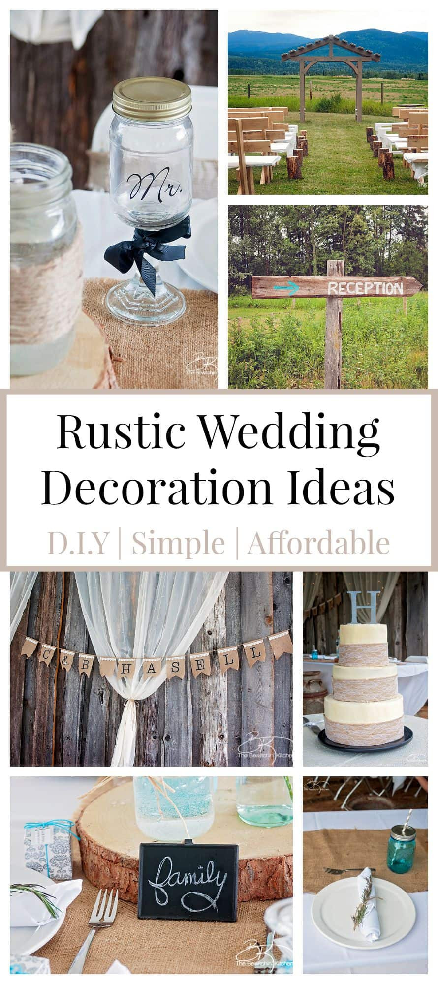Wedding DIY Decorations
 Rustic Wedding Ideas That Are DIY & Affordable
