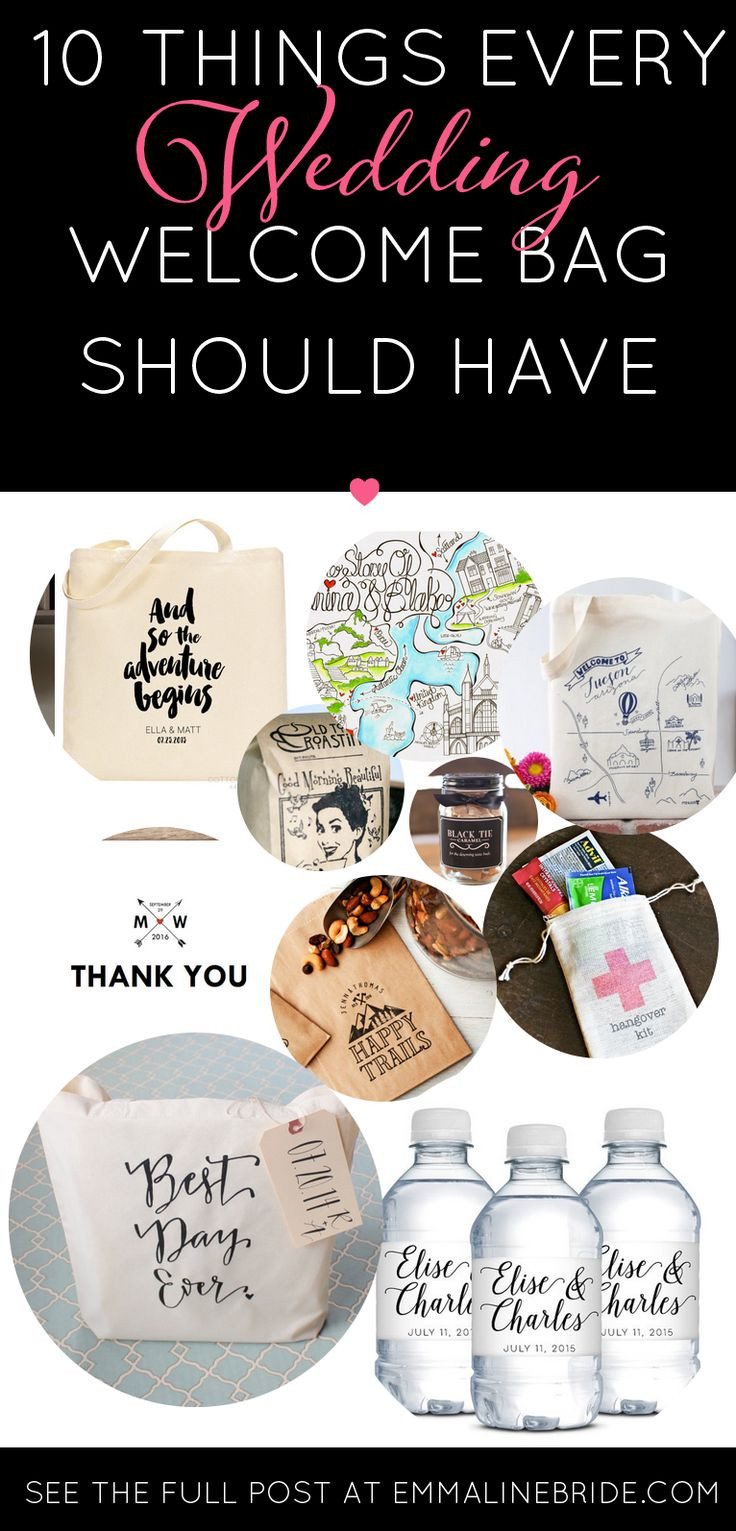 Wedding Gift Bag Ideas
 17 Best ideas about Wedding Wel e Bags on Pinterest