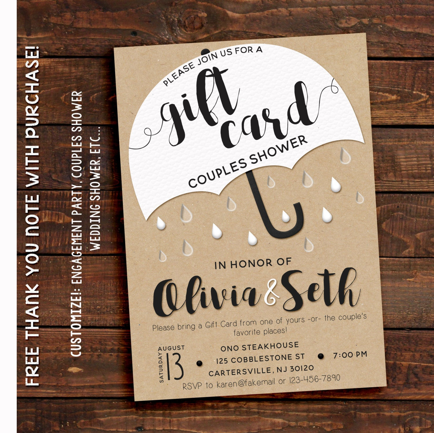 Wedding Gift Card Ideas
 Couples Shower Invitation Couples Shower Invitation