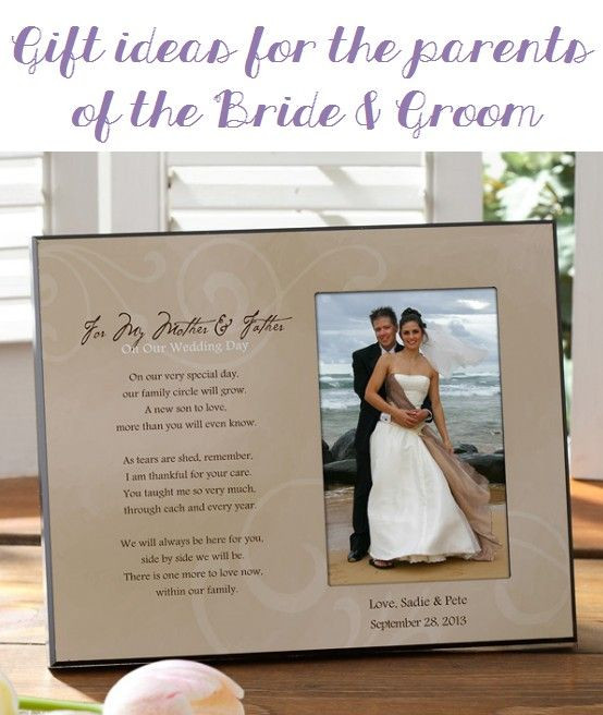 Wedding Gift Ideas For Bride And Groom
 This site has the best t ideas for parents of the bride