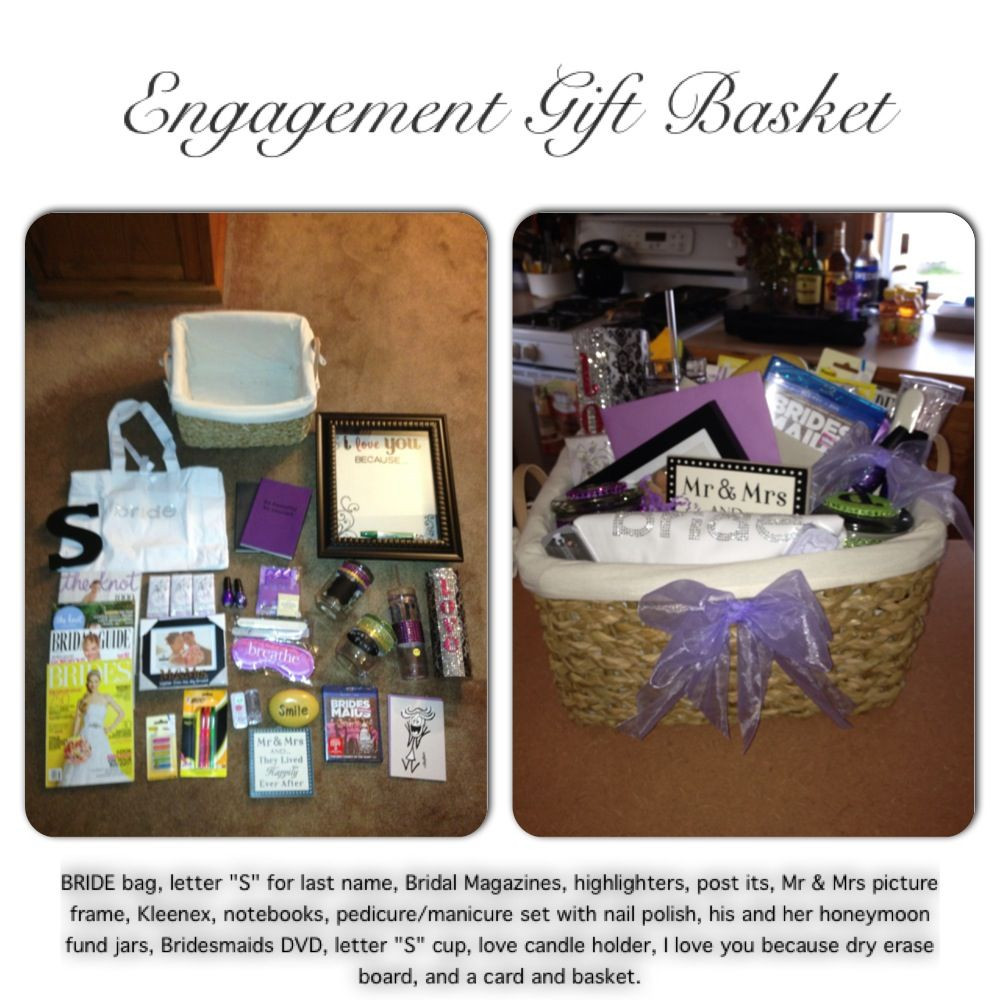 Wedding Gift Ideas For Brother
 Engagement Gift Basket I made for my Brother and my soon