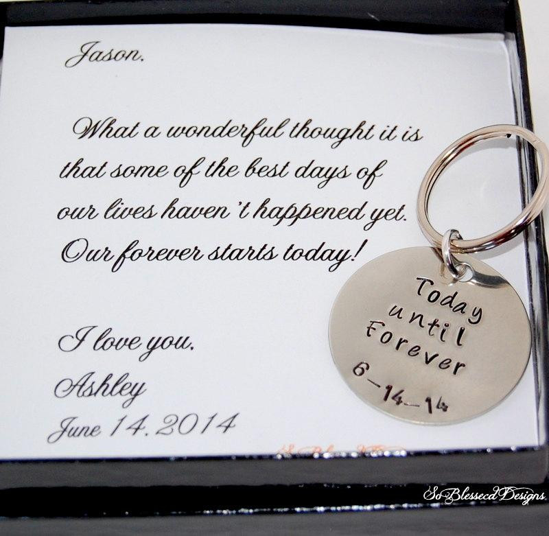 Wedding Gift Ideas From Groom To Bride
 Groom Gift From Bride Key Chain Bride To GROOM Gift