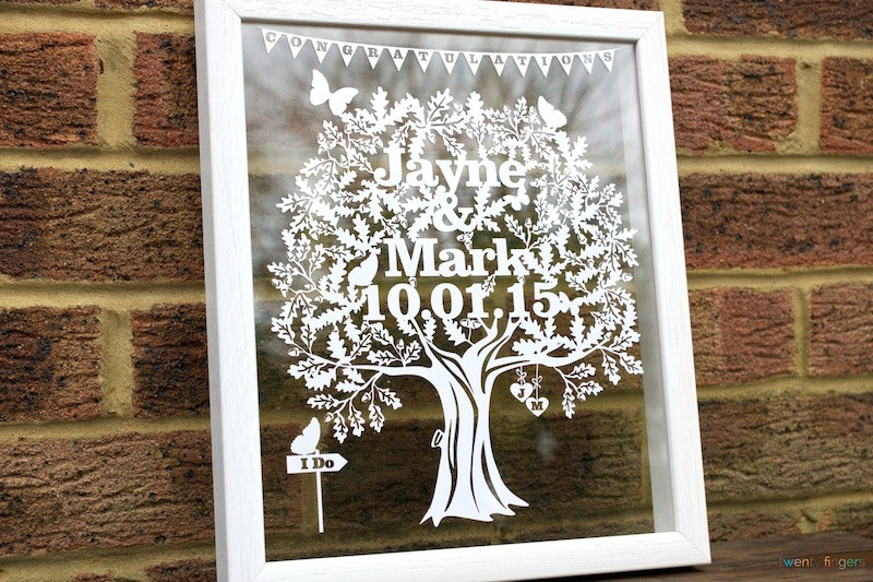 Wedding Gift Ideas Uk
 Unique Wedding Gifts Ideas Personalised papercuts