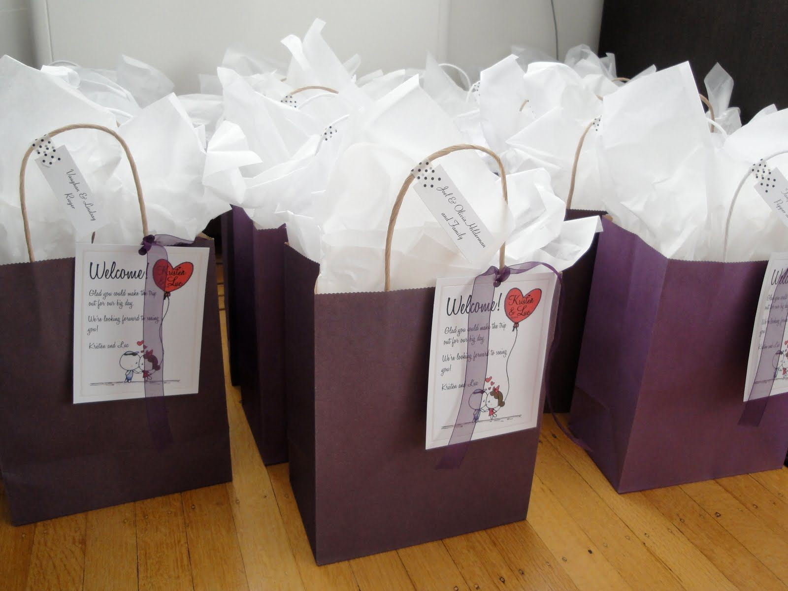 Wedding Guest Gift Bag Ideas
 t bags for wedding guests Google Search