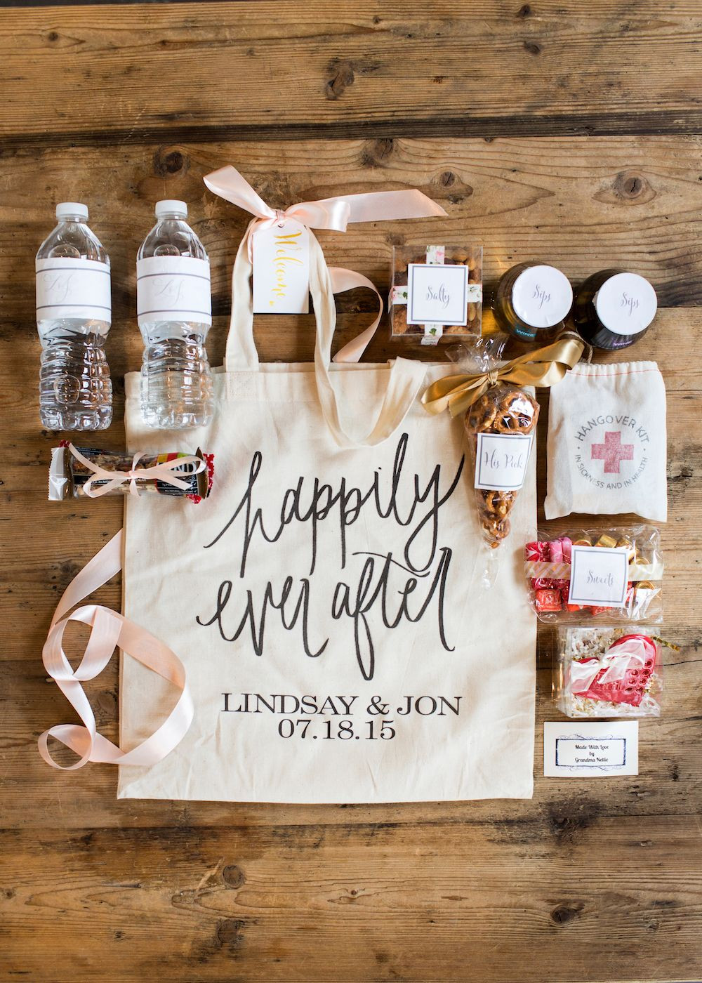 Wedding Guest Gift Ideas
 Wedding Wednesday What We Put in Our Wedding Wel e Bags