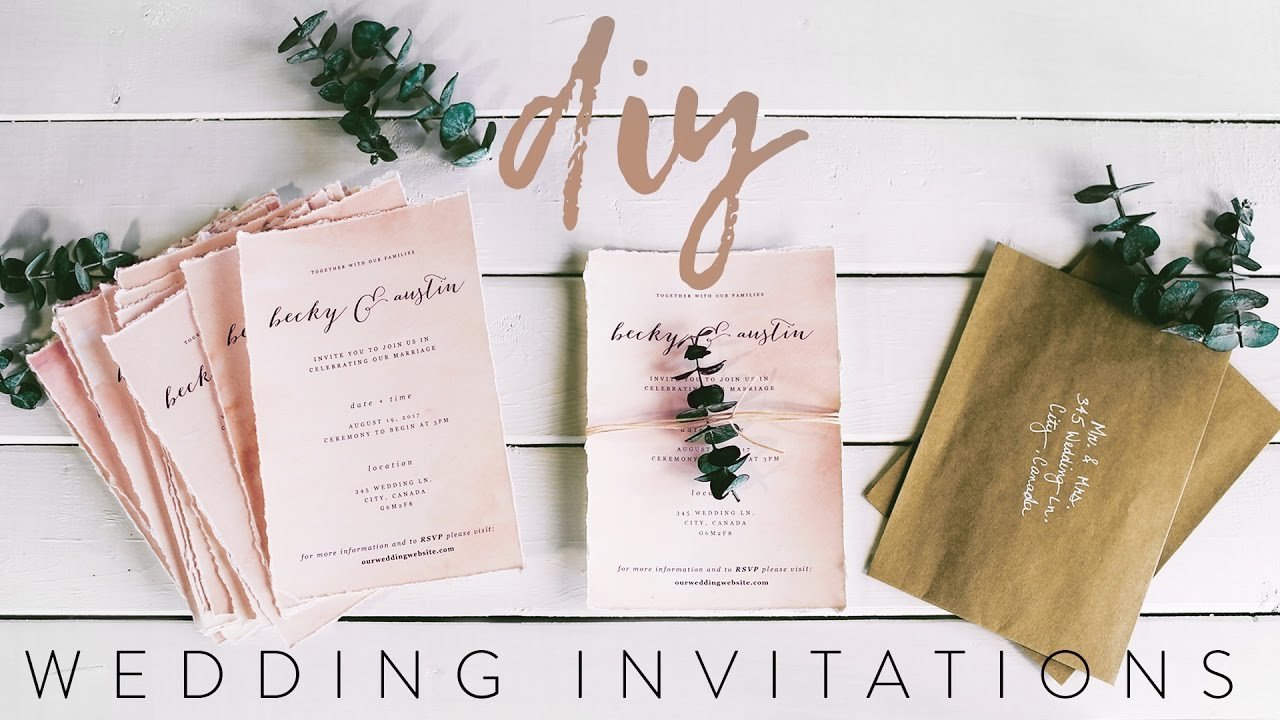 Wedding Invite DIY
 DIY MY WEDDING INVITATIONS WITH ME
