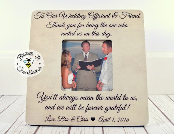 Wedding Officiant Gift Ideas
 Wedding ficiant Gift Friend & Wedding by BizzeeBCreations