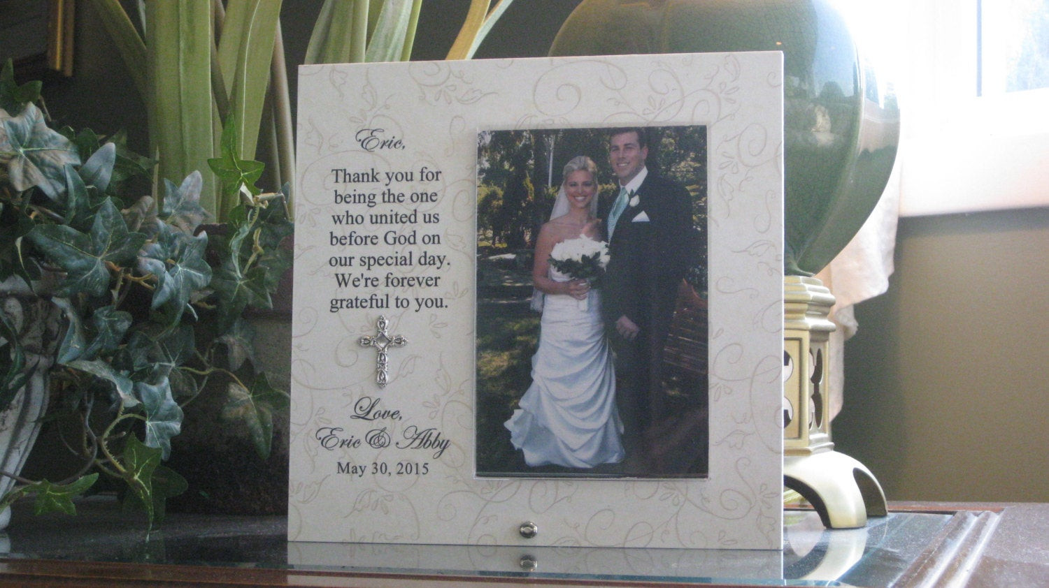 Wedding Officiant Gift Ideas
 WEDDING OFFICIANT GIFT wedding officiant frame wedding