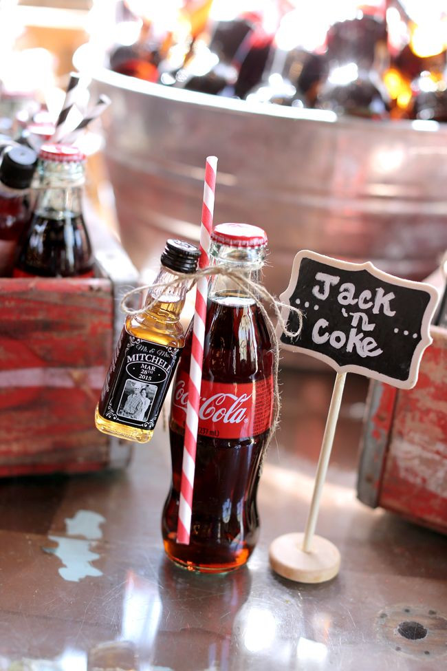 Wedding Party Gift Ideas For Guys
 aCokeContest Jack and Coke wedding favors