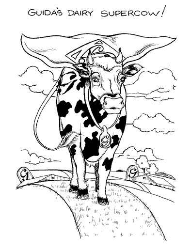 Weird Coloring Pages
 Supercow Weird Coloring Pages