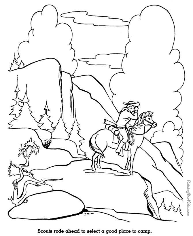 Western Coloring Pages
 Western Theme Coloring Pages