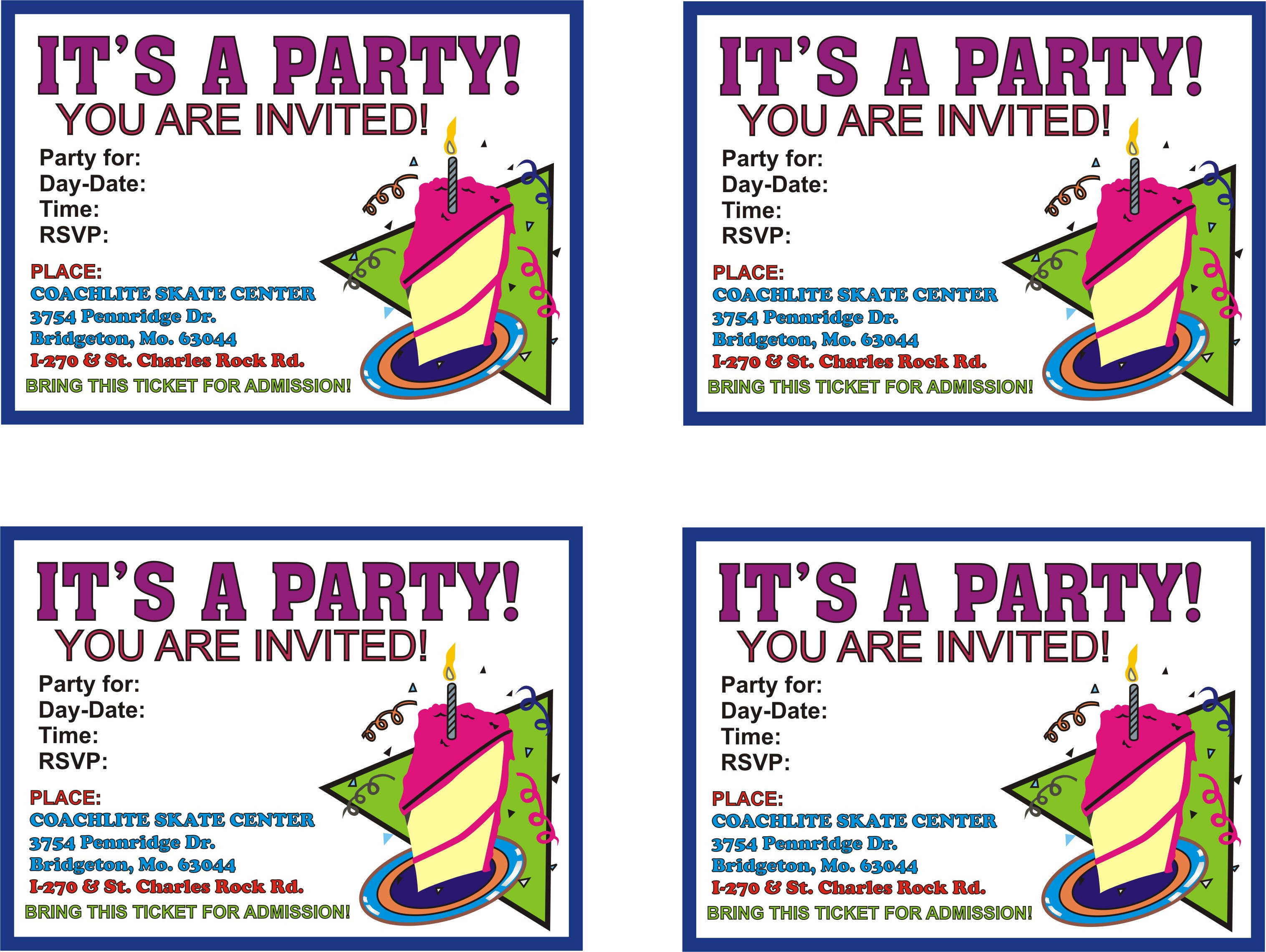 Where To Print Birthday Invitations
 Birthday Parties