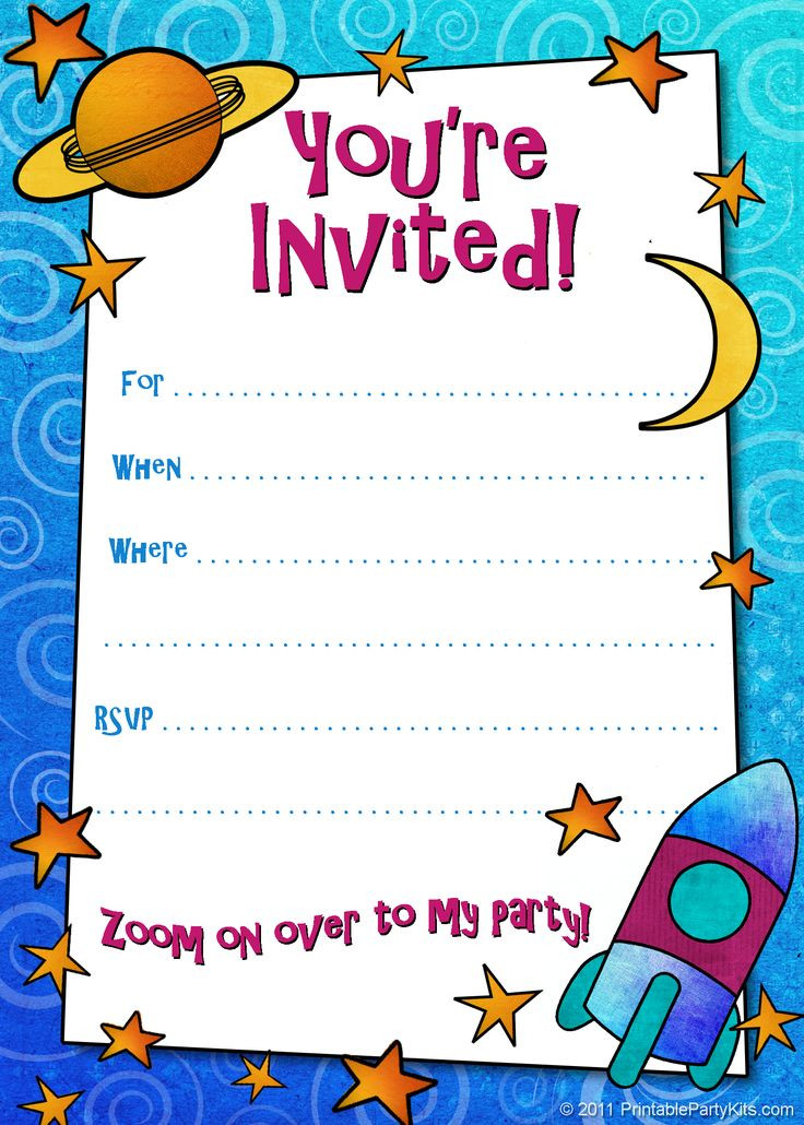 Where To Print Birthday Invitations
 Free Printable Boys Birthday Party Invitations
