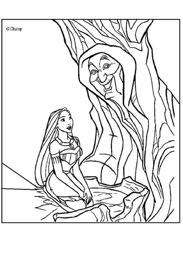 Willon Coloring Pages For Boys
 Pocahontas and grandmother willow coloring pages