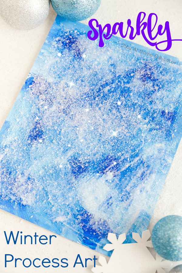 Winter Art Projects For Preschoolers
 Sparkly Winter Paintings Make Gorgeous Winter Process Art