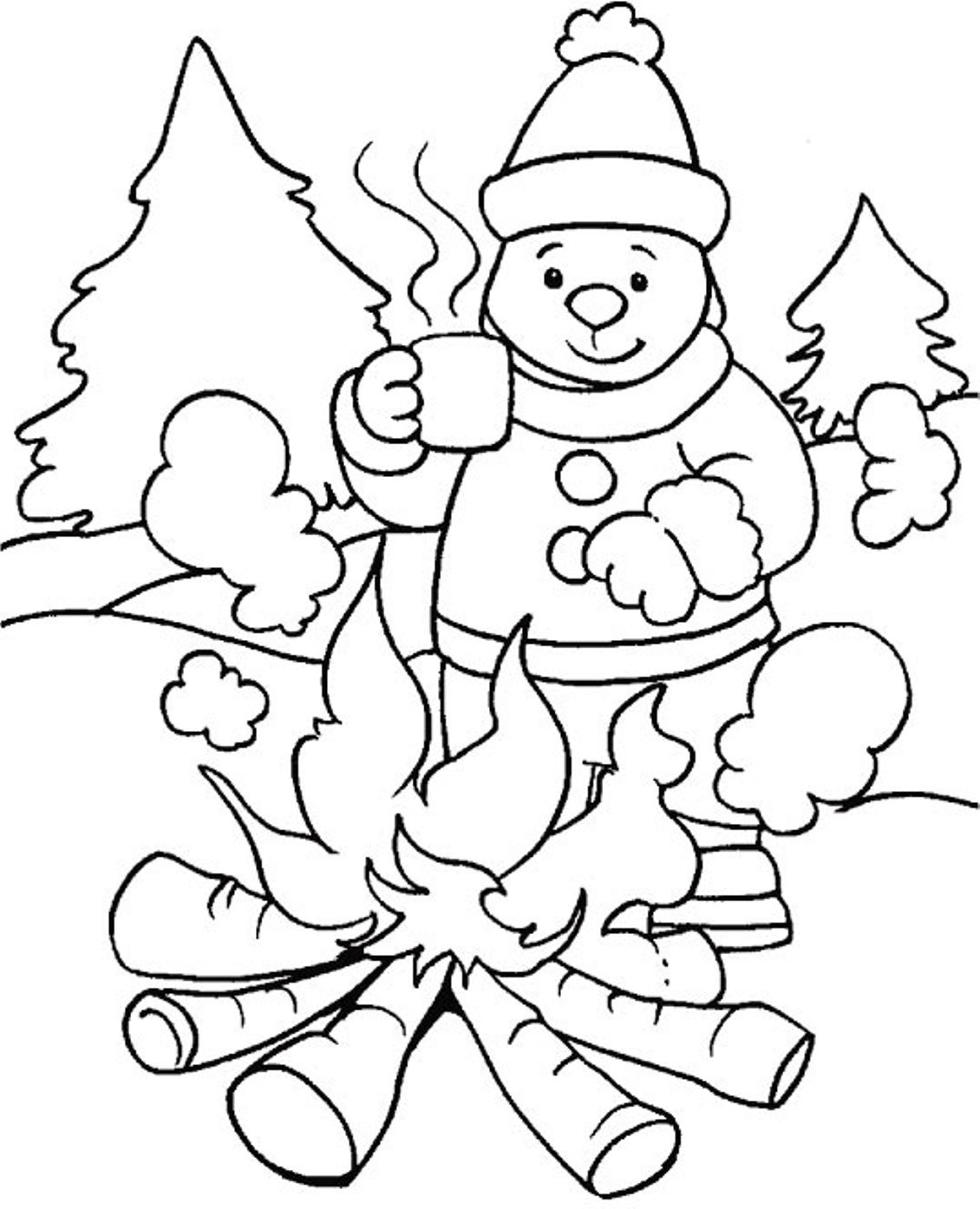 Winter Coloring Pages For Toddlers
 Free Printable Winter Coloring Pages For Kids