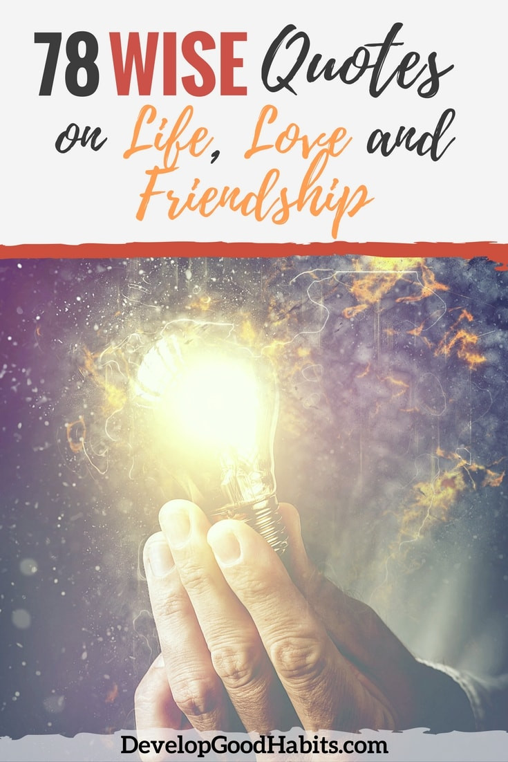 Wise Life Quotes
 78 Wise Quotes on Life Love and Friendship